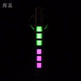 Two-color titanium alloy tritium trachea self-luminous keychain