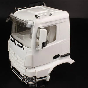 Lackierte Kunststoffkabine für 1/14 Tamiya Actros Arocs 3363 1851 RC LKW-Traktor 