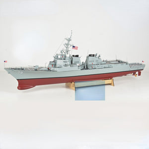 1:144 Navy Burke-class Guided Missile Destroyer Remote Control Boat Finished Nautical DIY