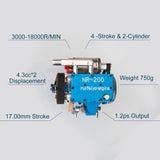 RUIFEIYA NR200 8.6cc Inline 2-cylinder 4-stroke Nitro Engine Gasoline Engine Model for 1/8 RC Car