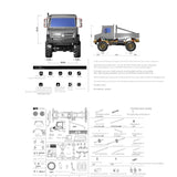 RC 1/35 Rc Unimog Tipper Kit with N20 Motor