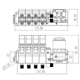 8 MPa 1/2/3/4/5/6/7/8 CH Hydraulikpumpenventil, integriertes Kit für 1/12 1/14 Rc Bagger LESU HUINA Kabolite 580 