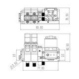 8 MPa 1/2/3/4/5/6/7/8 CH Hydraulikpumpenventil, integriertes Kit für 1/12 1/14 Rc Bagger LESU HUINA Kabolite 580 