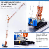 1:50  SUMITOMO SCX3500-3 Heavy Machine Crawler Crane Engineering Alloy Model Collection