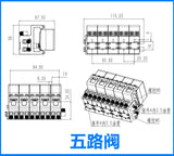 Hydraulic Oil Valve Controller with Neutral Return Oil for 1/12 Rc Hydraulic Excavator Bulldozer