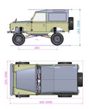 1/10 Sca-1e Remote Control Off-Road Vehicle Four-Wheel Drive Car