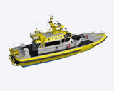 1/24 66ft Coast Guard Resin Hull Assembly Kit RC Jet Pump Ship Model