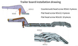 Metal  Trailer for 1/14 TAMIYA Transporter Flatbed Loader