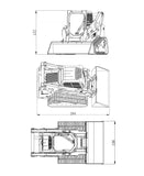 1/14 chargeur hydraulique de boeuf de dérapage en métal SM770 a dépisté le chat sauvage RTR