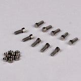 80pcs Stainless Steel 1.6/1.2 Hexagon Screw Nut for 1/14 Tamiya RC Truck Scania 770S MAN Actros 3363 Volvo