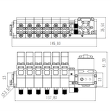 8 MPa 1/2/3/4/5/6/7/8 CH Hydraulikpumpenventil, integriertes Kit für 1/12 1/14 Rc Bagger LESU HUINA Kabolite 580 