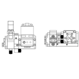 8 MPa 1/2/3/4/5/6/7/8 CH Hydraulikpumpenventil, integriertes Kit für 1/12 1/14 Rc Bagger LESU HUINA Kabolite 580 