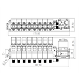 8mpa 8CH Middle oil return Hydraulic Pump Valve Integrated Kit for Rc Hydraulic Excavator