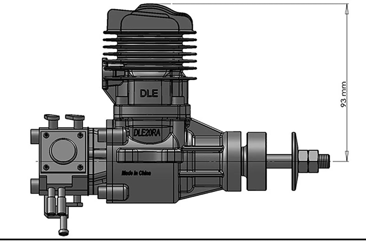 DLE 20CC DLE20RA Two Strokes Single Cylinder Gasoline Engine for Rc ...