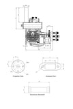 EPHIL XG-40cc-T PRO Aircraft Model Gasoline Engine Hot Head Electric Start