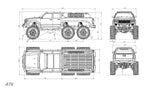 CROSSRC AT6 6X6 6WD 1/10 Rc Off-Road Car Crawler RTR KIT