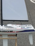 2.4G Rainbow 880 RC Boat Sailing Model
