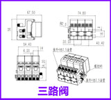 Hydraulic Oil Valve Controller with Neutral Return Oil for 1/12 Rc Hydraulic Excavator Bulldozer