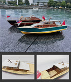 1/35 Alice Retro Log Yacht Log  Rc Boat Model Kit 423mm