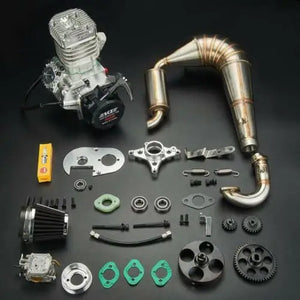 SCZ 70CC Gasoline ENGINE  Powerful + Pipe + WJ71 for 1/5 HPI KM Rovan Baja 5b 5T 5SC Rc Gasoline Car