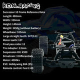 KDM RACING 4WD SUCCESSOR 1/10 Rc Brushless Monster Truck Buggy Car RTR