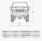 FMS 1:18 Hilux 1983 4X4 4WD Remote Control  Car Crawler RTR