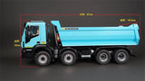 Peinture bleue de camion à benne basculante de 1/14 8x4 IVECO Rc