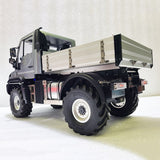 1/10 Unimog U423 RC Escalade Camion à Benne basculante boîte de lit en métal avec Lumière son RTR Ingénierie