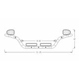 Air Intake Hood Spotlight  for 1/14 Tamiya RC Truck Trailer Tipper Scania 770s 56371 56323