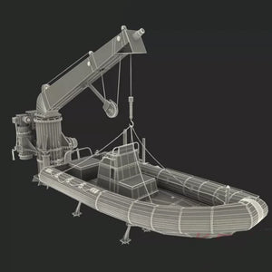 1:35 Life Raft Crane Proportion Ship Model