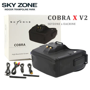 Skyzone Cobra X V2 5.8GHZ 48CH Head Tracker DVR FPV Goggles for FPV Racing Drone