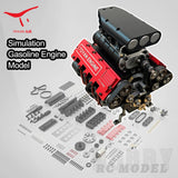 TOYAN Benzinmotor Modell FS-V800 28CC 8 Zylinder 4 Takt KIT für 1:10 1:8 RC Boot 