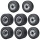 8x8 Wheel Tires Complete Set for 1/14 Tamiya RC Tractor Trailer Engineering