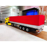 Tow Fence Semi-hanging Trailer  Metal Tarpaulin All-aluminum Kit for 1/14 Tamiya RC Truck Trailer Tippe Scania Actros fh16