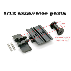 1Pcs 5CM Pitch 18mm 1/12 Rc Hydraulic Excavator Metal Track