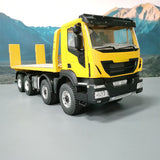1/14 Iveco 8X4 Metal Chassis with Differential Lock Remote Control Flatbed Trailer Rescue Vehicle RTR
