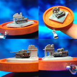 Modèle miniature en plastique de char tigre allemand 1/700