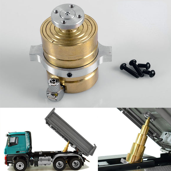 Brass Hydraulic Cylinder for 1/14  TAMIYA  Remote Control Tractor Truck