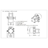 CUT YDL42 4020 RC Hydraulic Excavator Oil Pump with Pressure Gauge