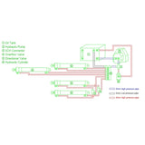 55MM75MM90MM Hydraulic Cylinder for  Huina Kabolite Rc Excavator Bulldozer