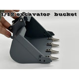 1/12 Rc Hydraulic Excavator Full Metal Rock Bucket Universal