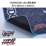 OD3864 OVERDOSE Rc Car LED Light Maintenance Desk Mat