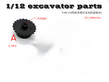 1/12 Remote Control Hydraulic Excavator All Metal Drive Wheel Brushed Track Motor Parts