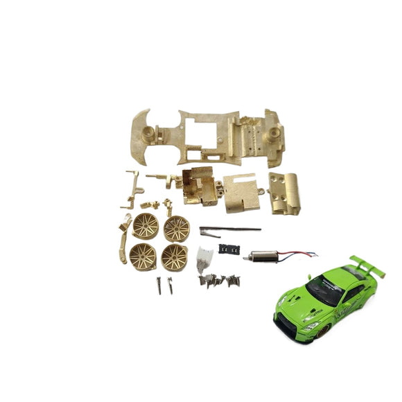 1/87 Nissan GTR Brass Car Frame Statically Modified RC KIT