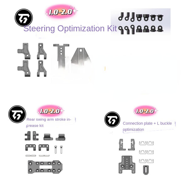 TGS TG Super Rc Drift Car Frame 1.0 Upgrade 2.0 Kit