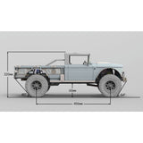 TWOLF M715  1/8  RC 4WD Off-Road Climbing Pickup Car KIT