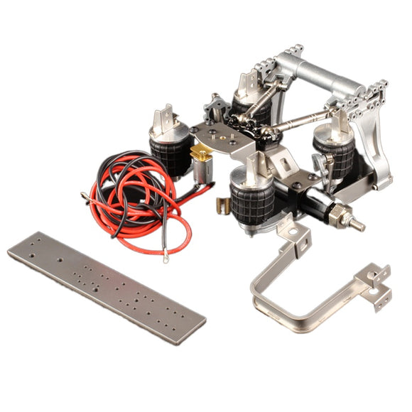 Rear Axle Electric Air Suspension System kit  for 1/14 Tamiya Rc Trailer Tipper Scania r620 770s