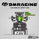 DMRACING NEZ 64 1/64 RC RWD Drift Car KIT RTR