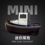 1/18 180mm 3D Printed Mini Remote Control Coal Tugboat Kit