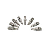 8pcs Stainless Steel Bucket Teeth for 1/12 Metal Remote Control Hydraulic Excavator Model